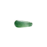 seree Thin Dome — Green Jade Stone Signet Ring