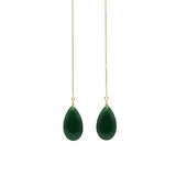 seree - Waterdrop — Lab Jade Drop Earrings
