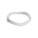 seree - Wave — Skinny Round Jade Stone Bangle