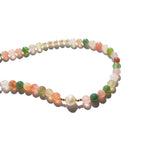 seree - Summer — Beaded Gemstone & Pearl Choker Necklace