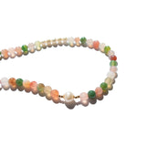 seree - Summer — Beaded Gemstone & Pearl Choker Necklace