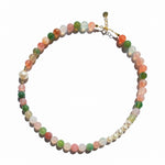 seree - Summer — Beaded Gemstone & Pearl Choker Necklace