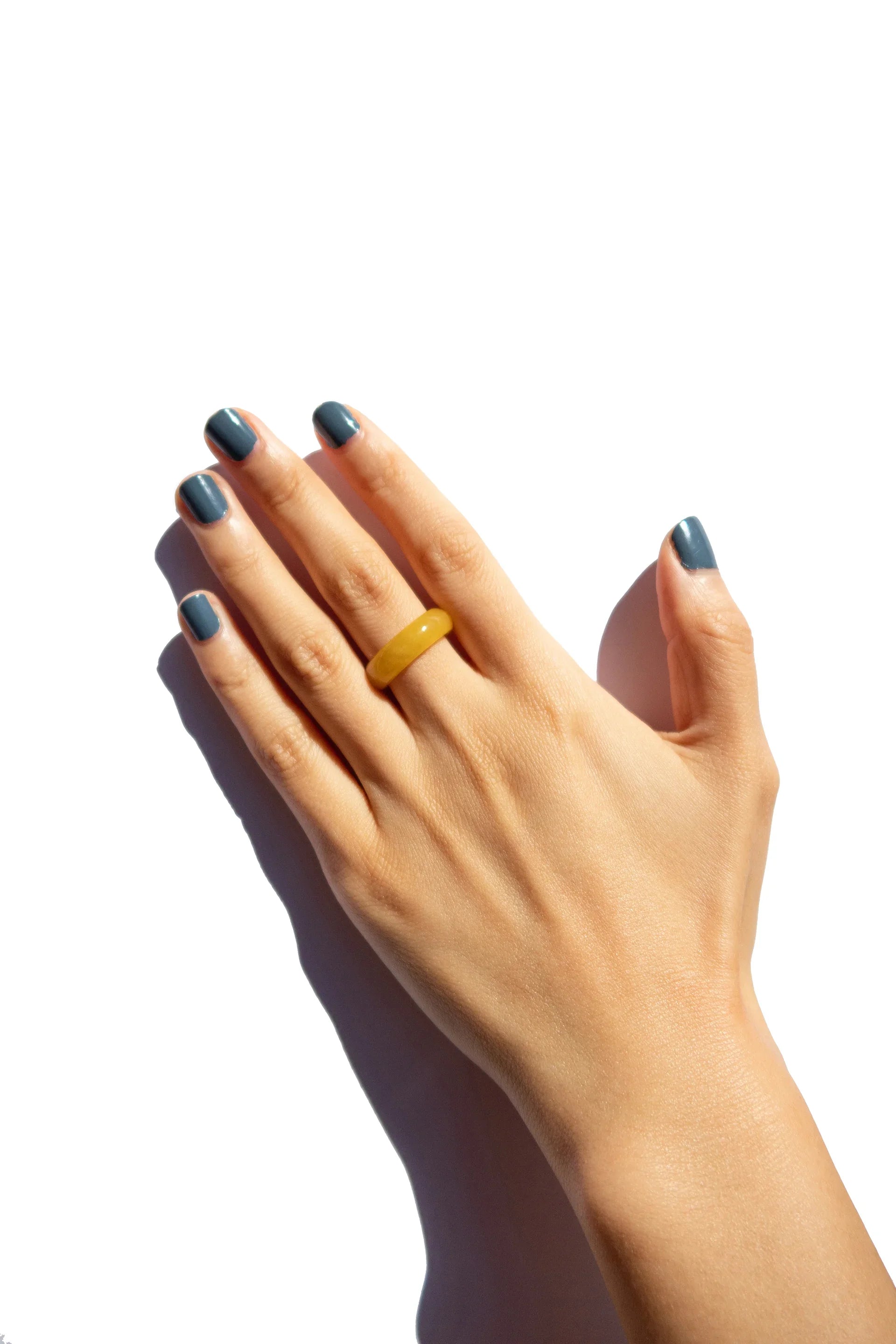 seree - Carrie — Yellow Jade Ring