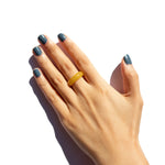 seree - Carrie — Yellow Jade Ring