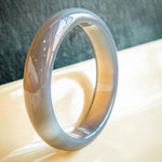 Moon — Purple jade stone bangle - seree
