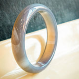 Moon — Purple jade stone bangle - seree
