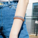 Moon — Purple jade stone bangle - seree