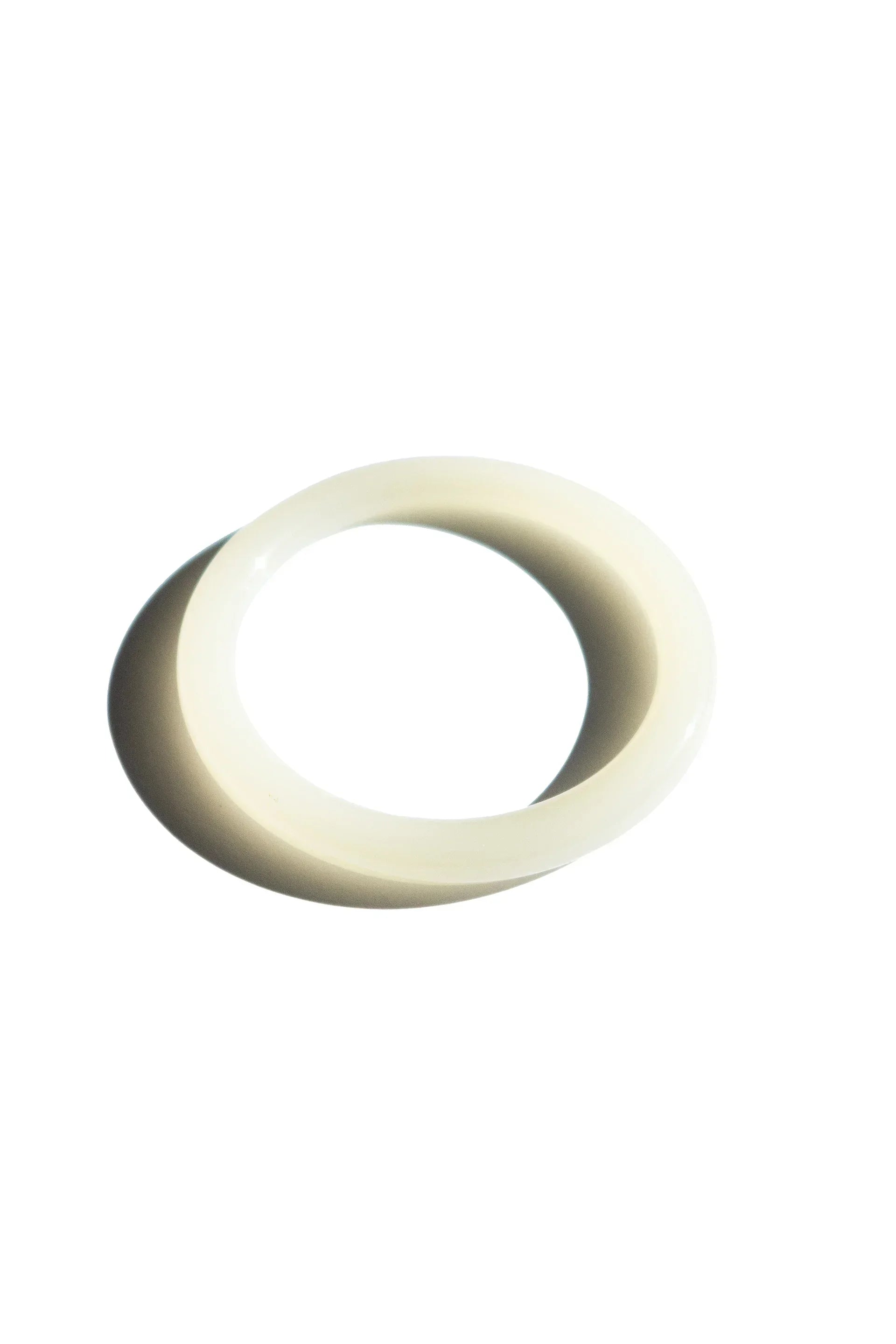 seree - 1994 — Off White Thin Jade Bangle