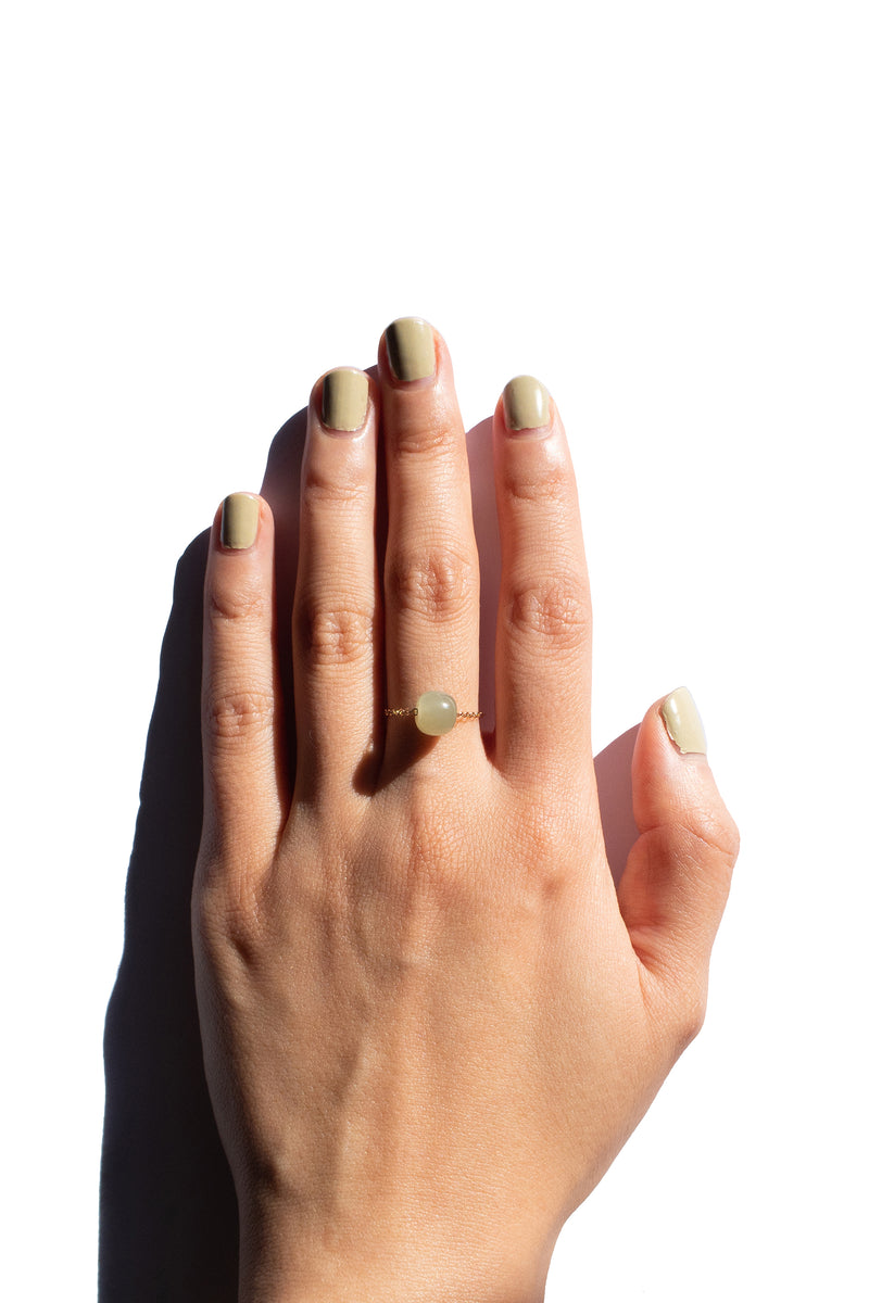 seree-Libra-skinny-ring-with-nephrite-bead-on-14k-gold-filled-chain