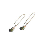 seree - Madeleine — Jade and Freshwater Pearl Drop Earrings