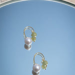 seree - Ana — Pearl Jade Thread Earrings