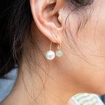 seree - Ana — Pearl Jade Thread Earrings