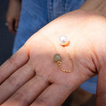 seree - Ana — Pearl Jade Thread Earrings