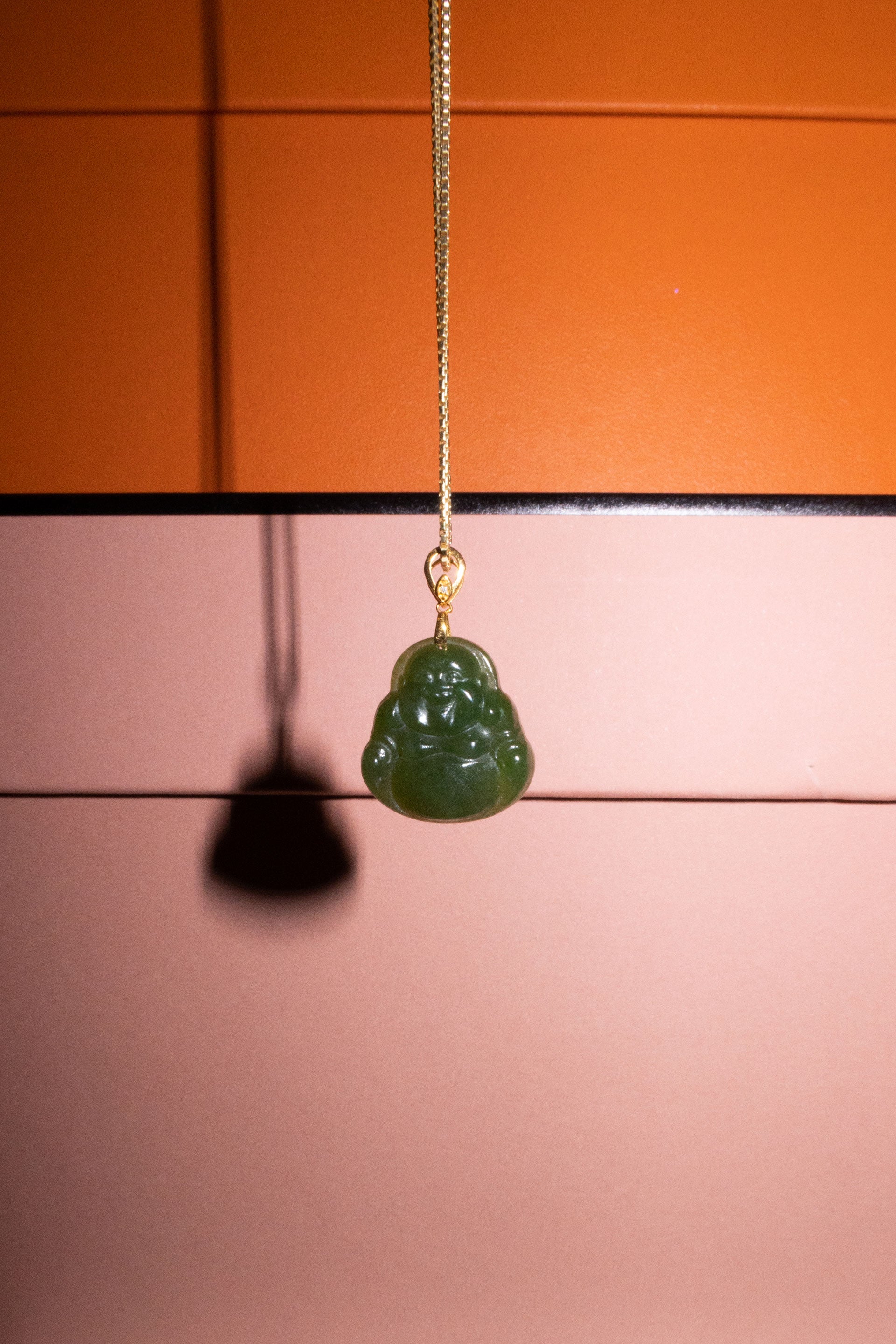 Green Jade Buddha Necklace - Etsy Sweden