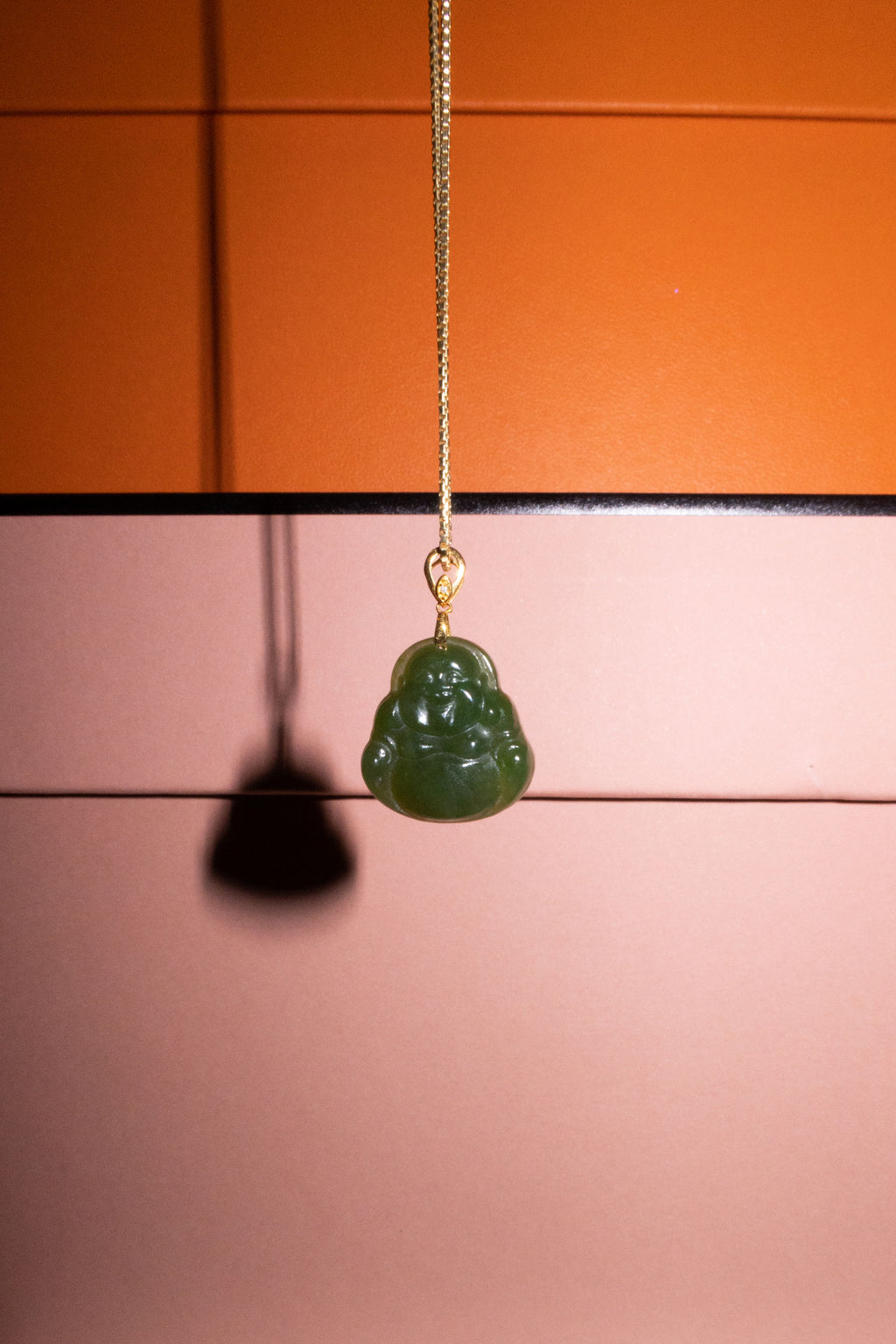 Jade buddha sales pendant necklace