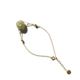 seree - Coin — Green Jade Gold Bracelet