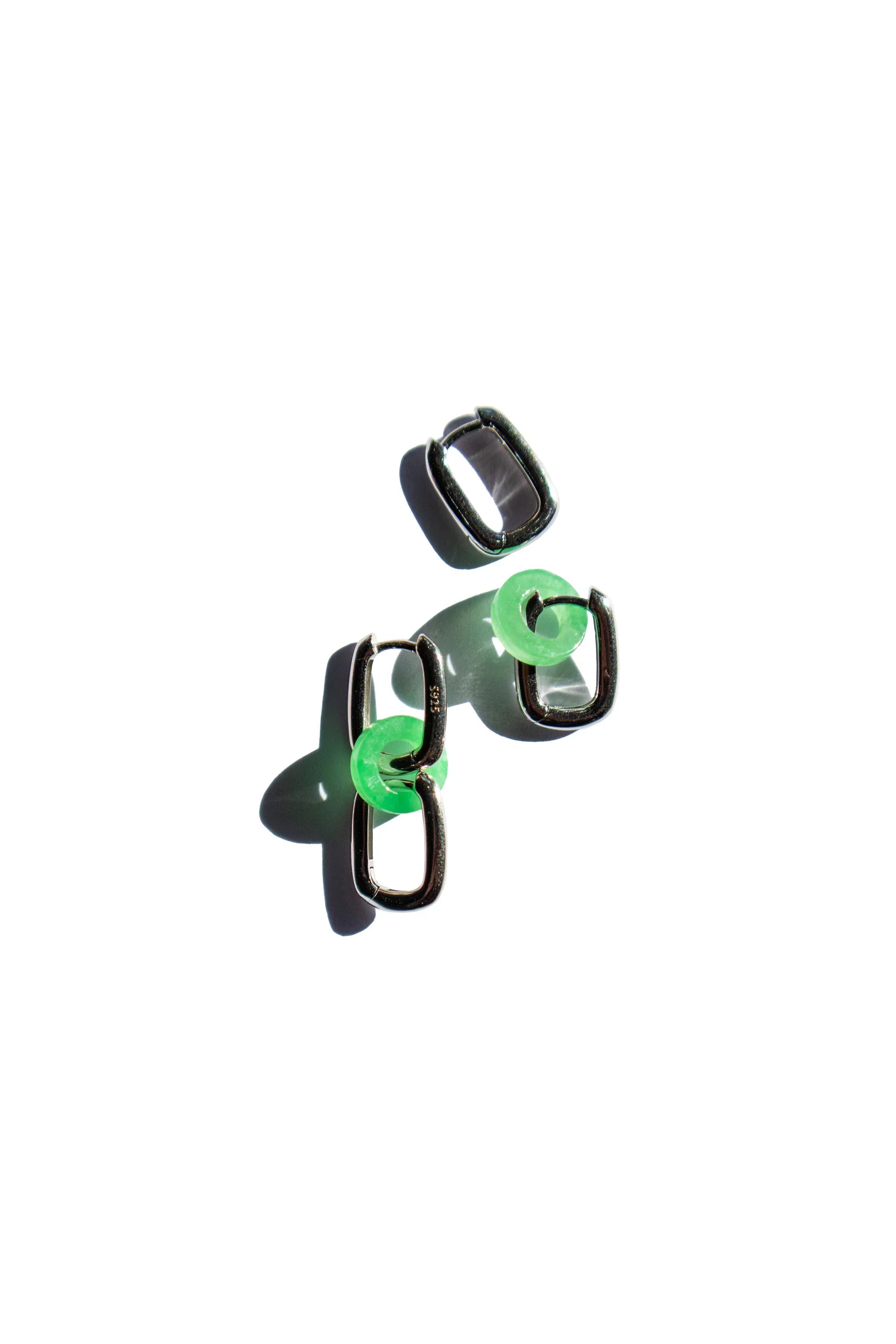 seree - Della — Convertible Link Jade Earrings