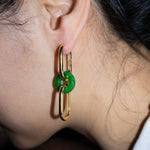 seree - Della — Convertible Link Jade Earrings