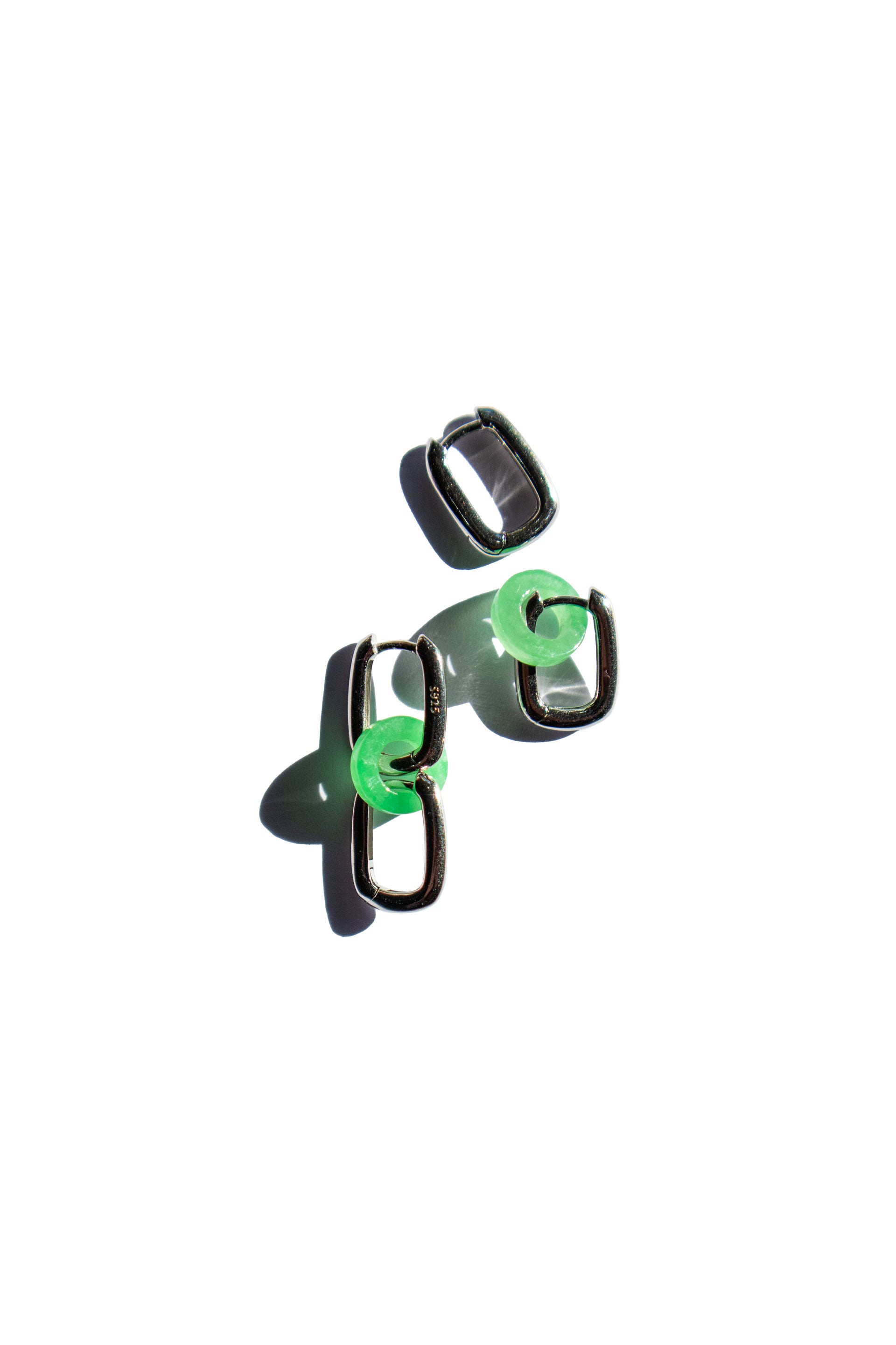 Della — Convertible link jade earrings - seree