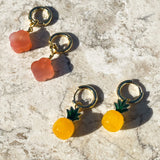 seree - Harvest — Jade Stone Charm Earrings