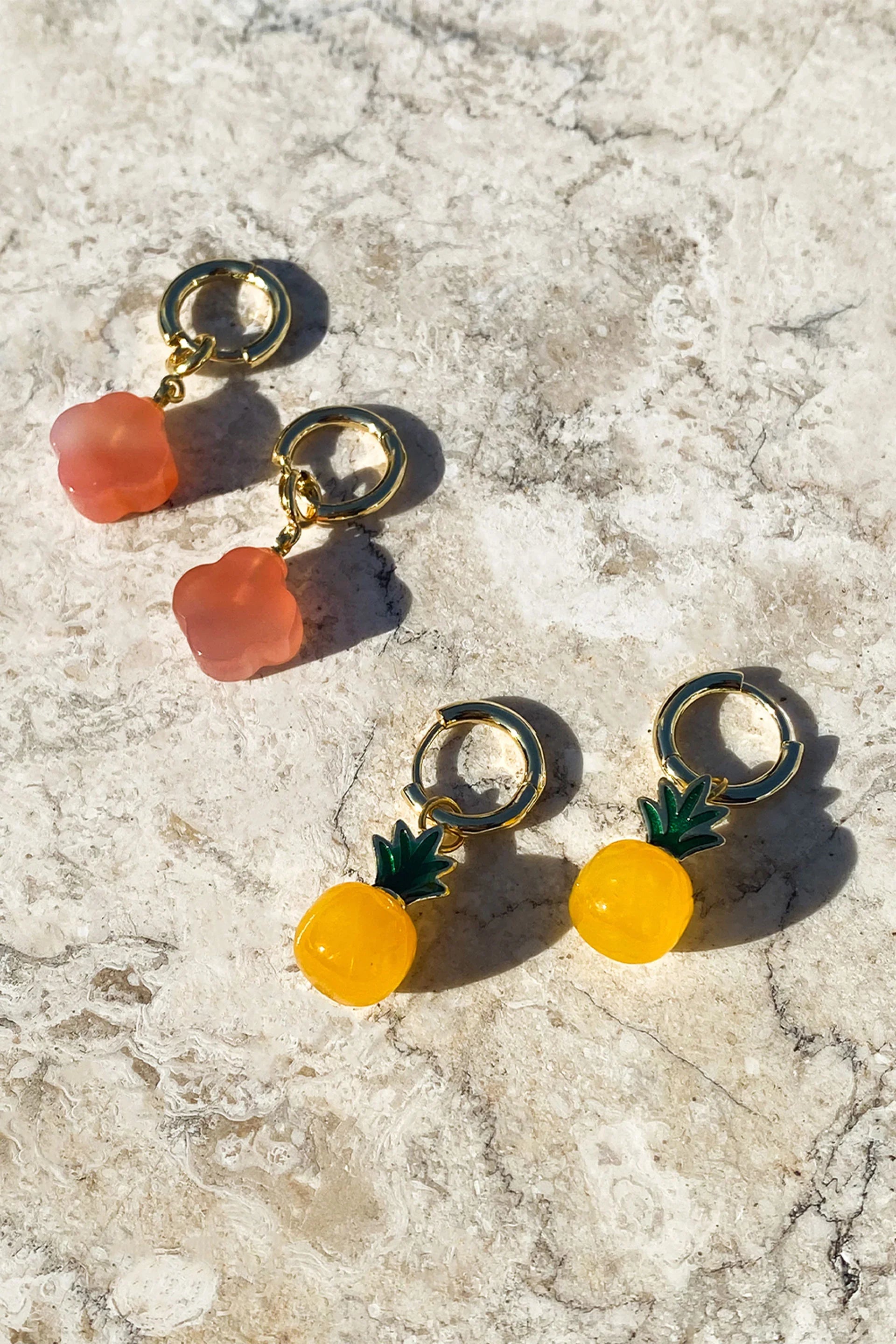 seree - Harvest — Jade Stone Charm Earrings