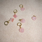 seree - Heart — Jade Stone Charm Earrings