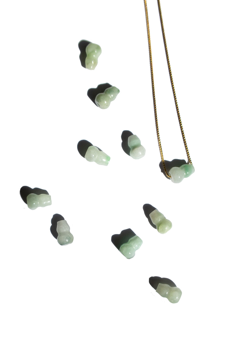 Mini bottle — Jade pendant necklace