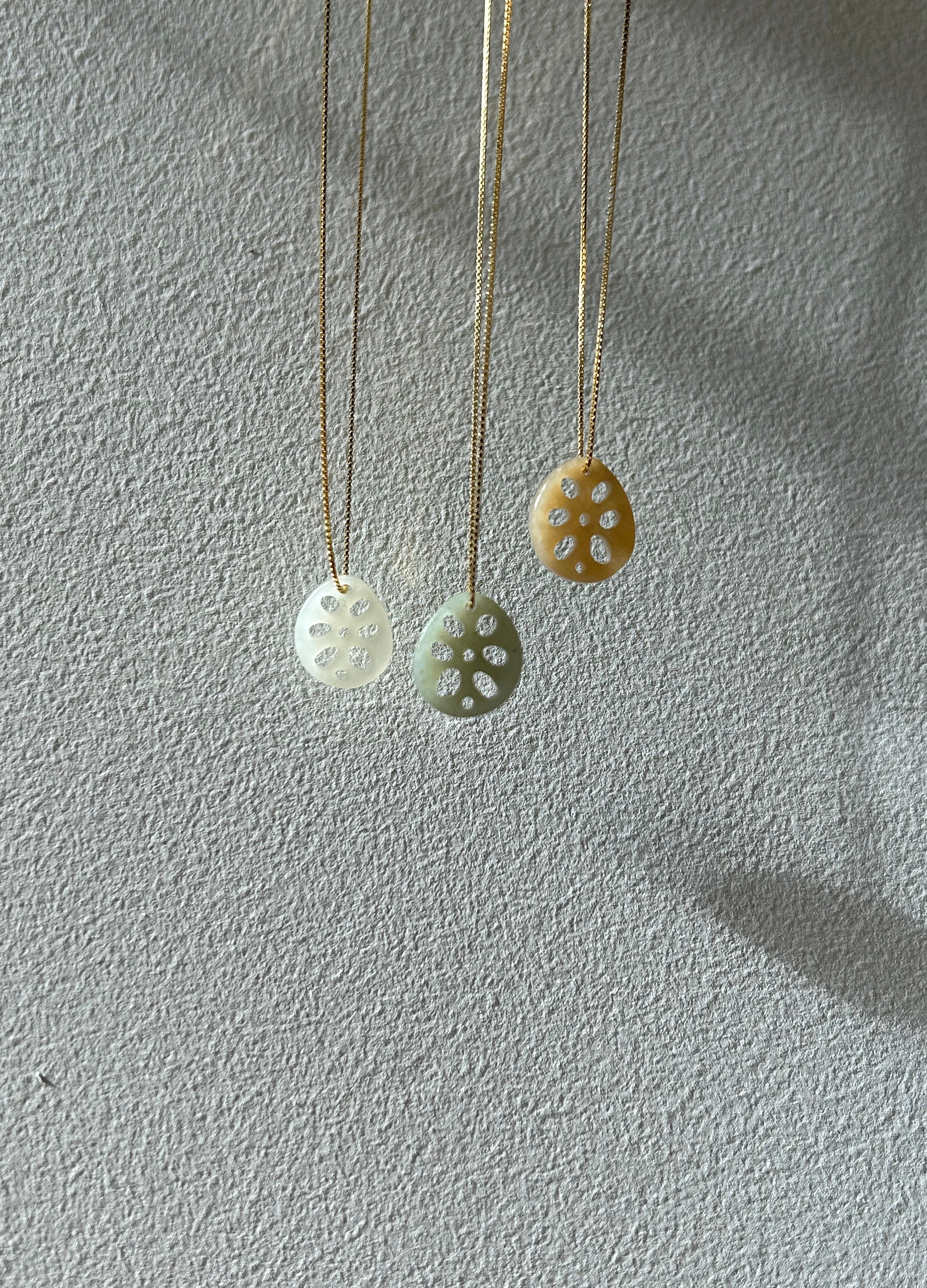 Jade lotus pendant shop