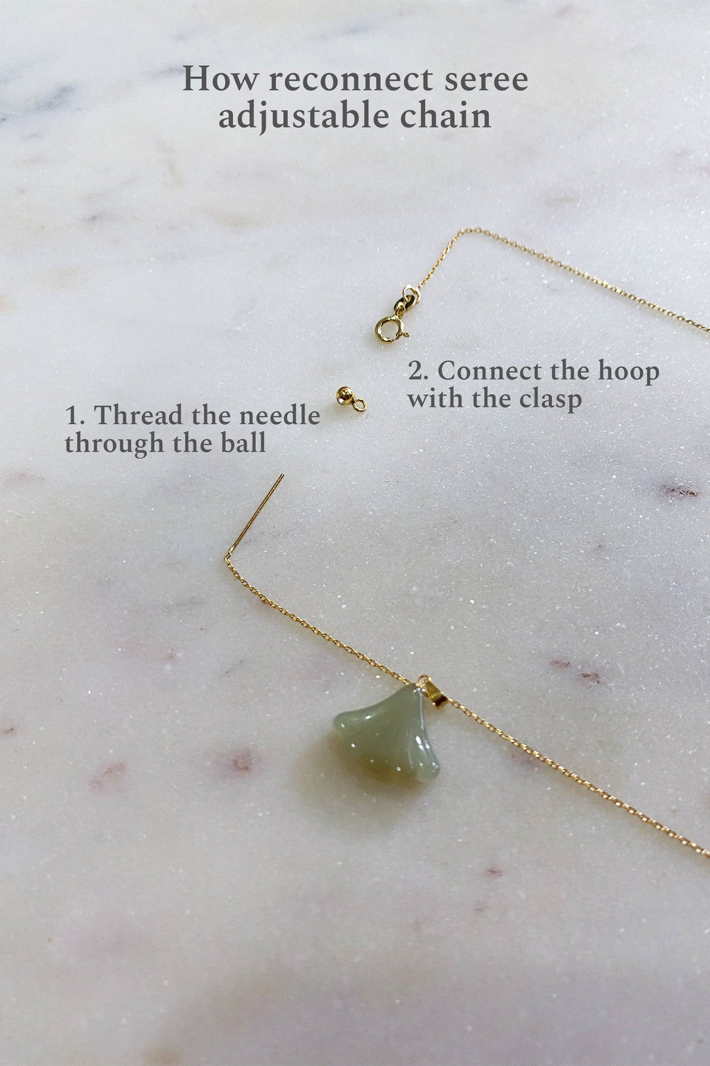 Greene — Green jade pendant necklace