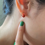 seree - Red Bean — Red Agate Earrings