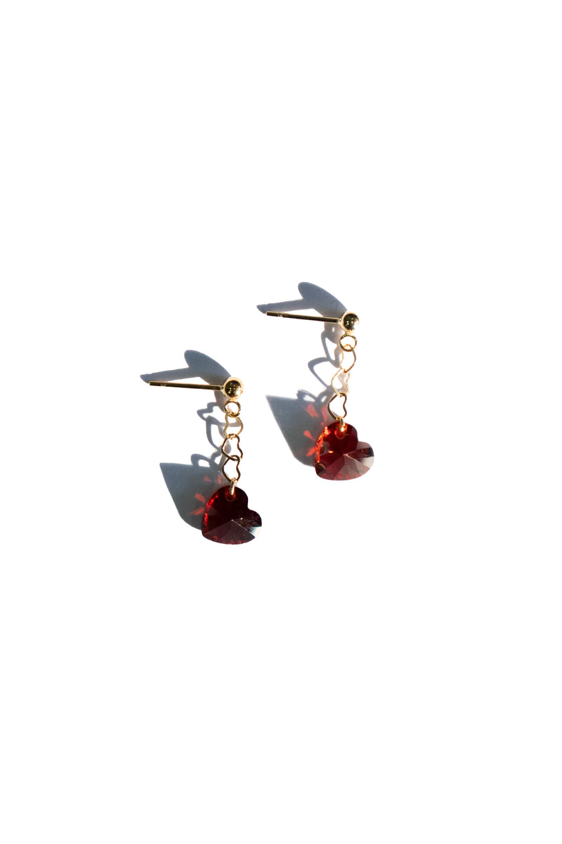 seree-red-heart-zircon-earrings-gold-vermeil