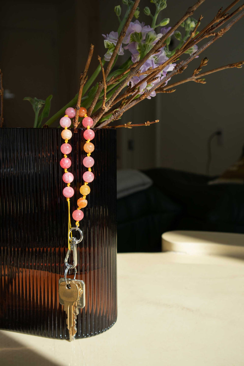 seree-rosy-key-charm-strap-in-peachy-pink-quartzite-beads