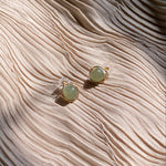 seree - Sydney — Green Jade Bead Stud Earrings