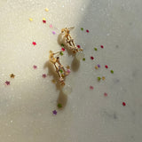 seree - Twinkle — Moon and Star Drop Earrings