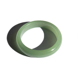 Smoke — Opaque green jade stone bangle - seree